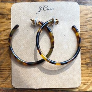 jcrew tortoise hoops. Brand new never been worn.